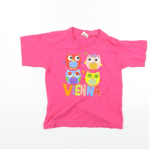 B&C Girls Pink   Basic Polo Size 7-8 Years