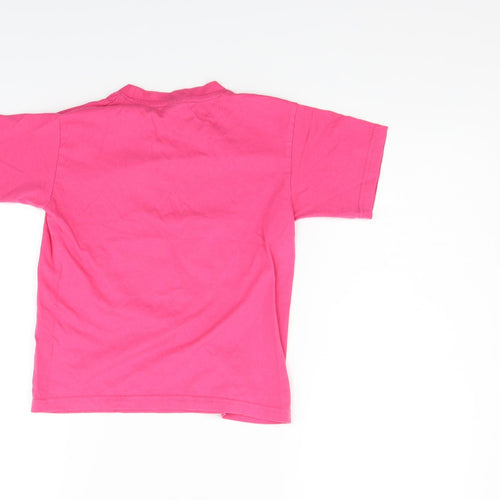 B&C Girls Pink   Basic Polo Size 7-8 Years