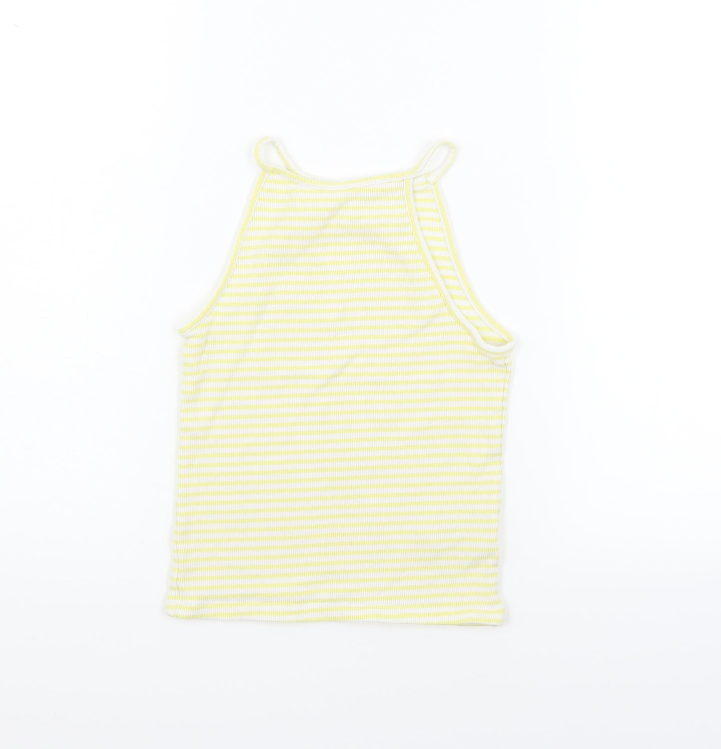 F&F Girls Yellow Striped  Basic Tank Size 11-12 Years