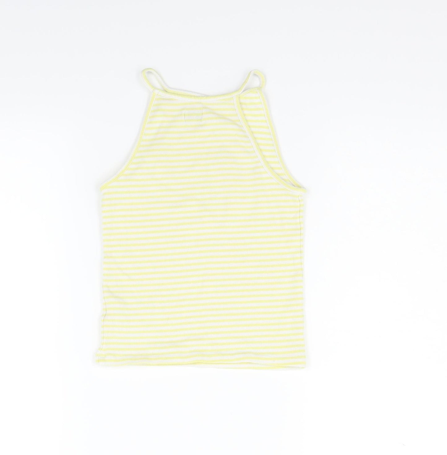 F&F Girls Yellow Striped  Basic Tank Size 11-12 Years