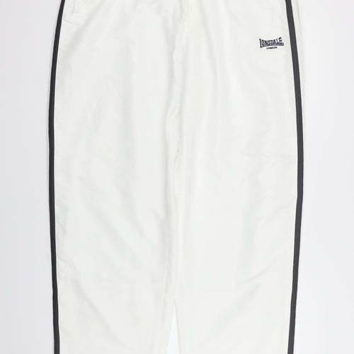 Lonsdale Mens White   Jogger Trousers Size XL L31 in