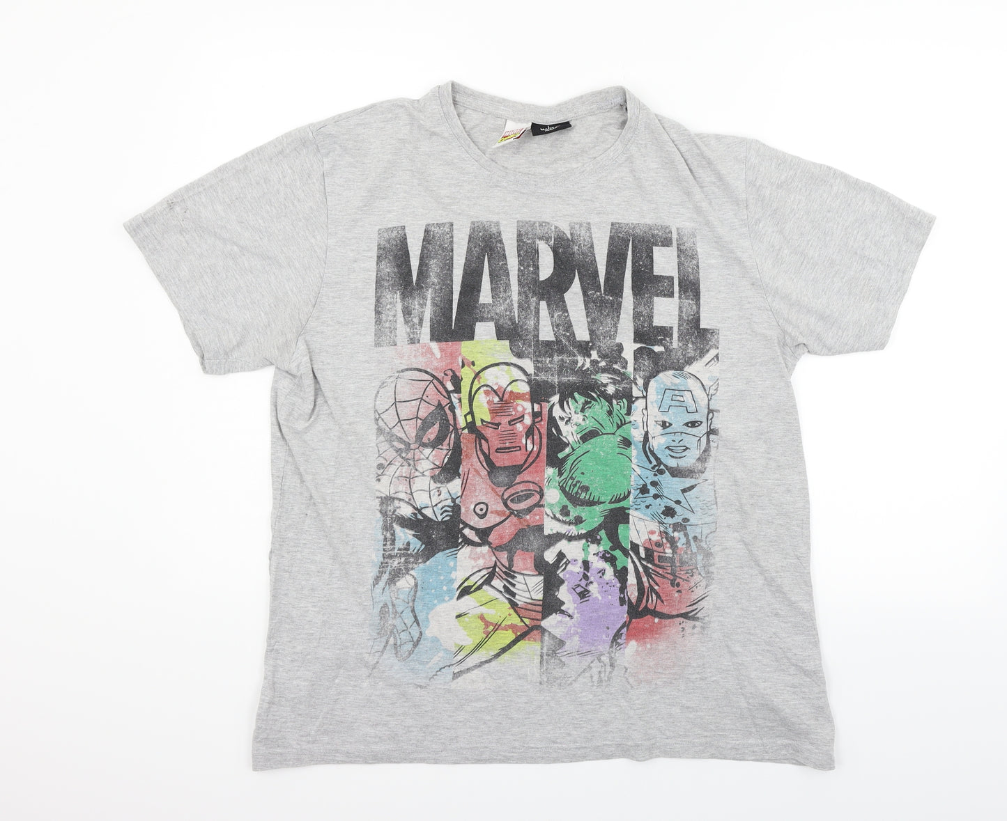 Cedar Wood State Mens Grey    T-Shirt Size L  - marvel