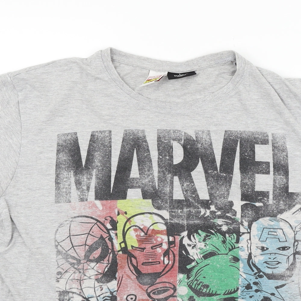 Cedar Wood State Mens Grey    T-Shirt Size L  - marvel
