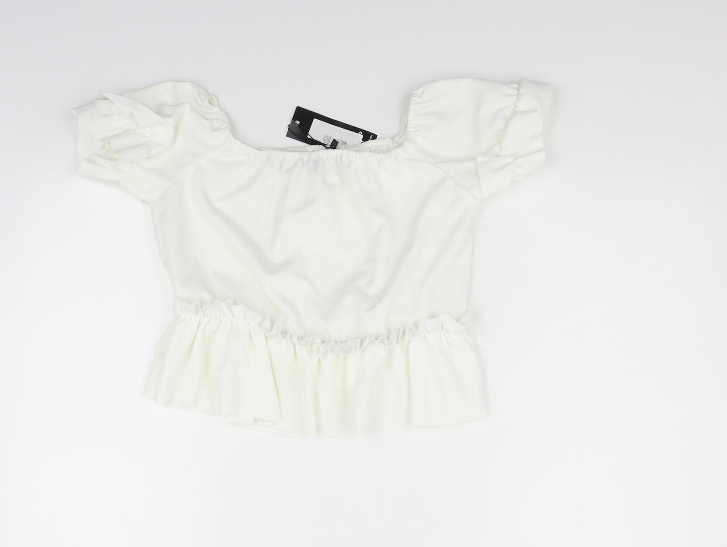 I SAW IT FIRST Womens Silver   Basic Blouse Size 14