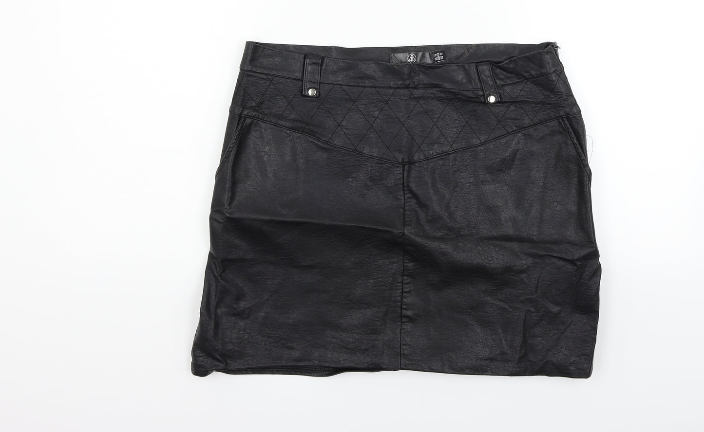Missguided Womens Black   Flare Skirt Size 16