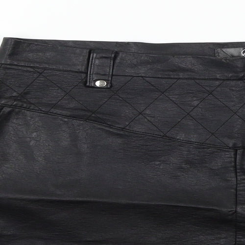 Missguided Womens Black   Flare Skirt Size 16
