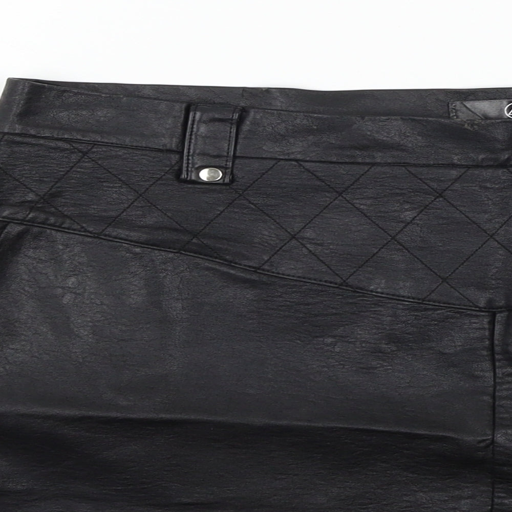 Missguided Womens Black   Flare Skirt Size 16