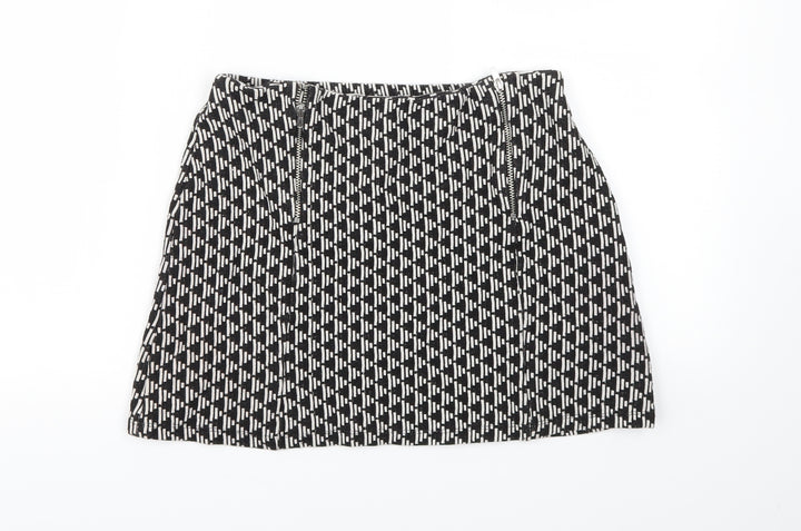 New Look Womens Black A-Line Skirt Size 8