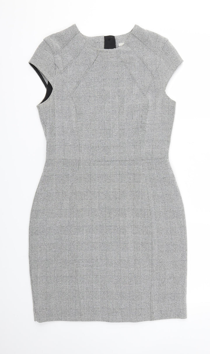 H&M Womens Grey A-Line Size 12