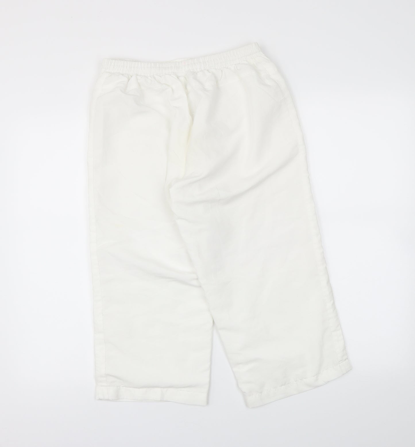 LA Gear Womens White   Cropped Trousers Size 10 L20 in - Stretch waistband