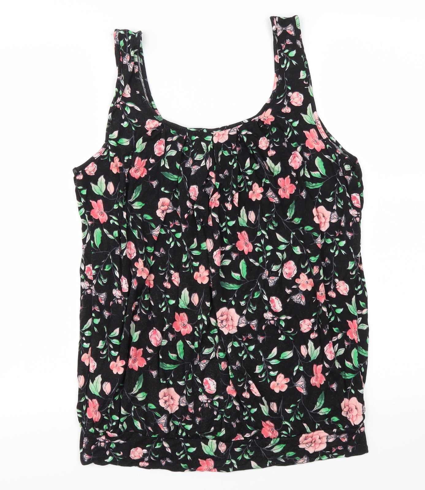 South Womens Multicoloured Floral  Basic T-Shirt Size 14
