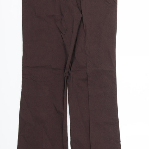 Ozone Womens Brown   Trousers  Size 28 L32 in