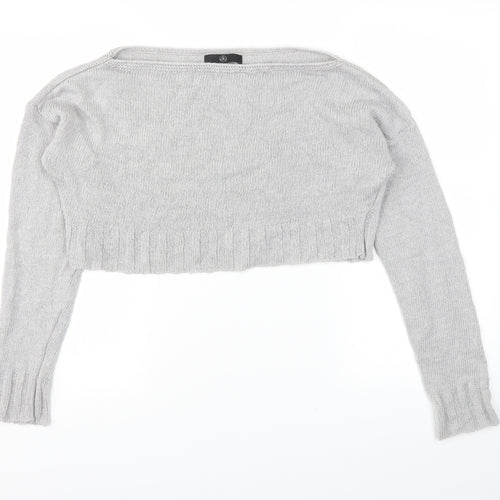 Missguided Womens Grey   Pullover Jumper Size S