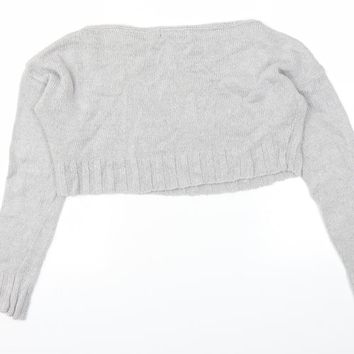 Missguided Womens Grey   Pullover Jumper Size S