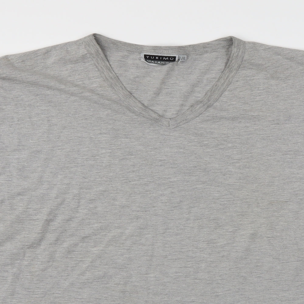 Yukimo Masahiro Womens Grey   Basic T-Shirt Size L