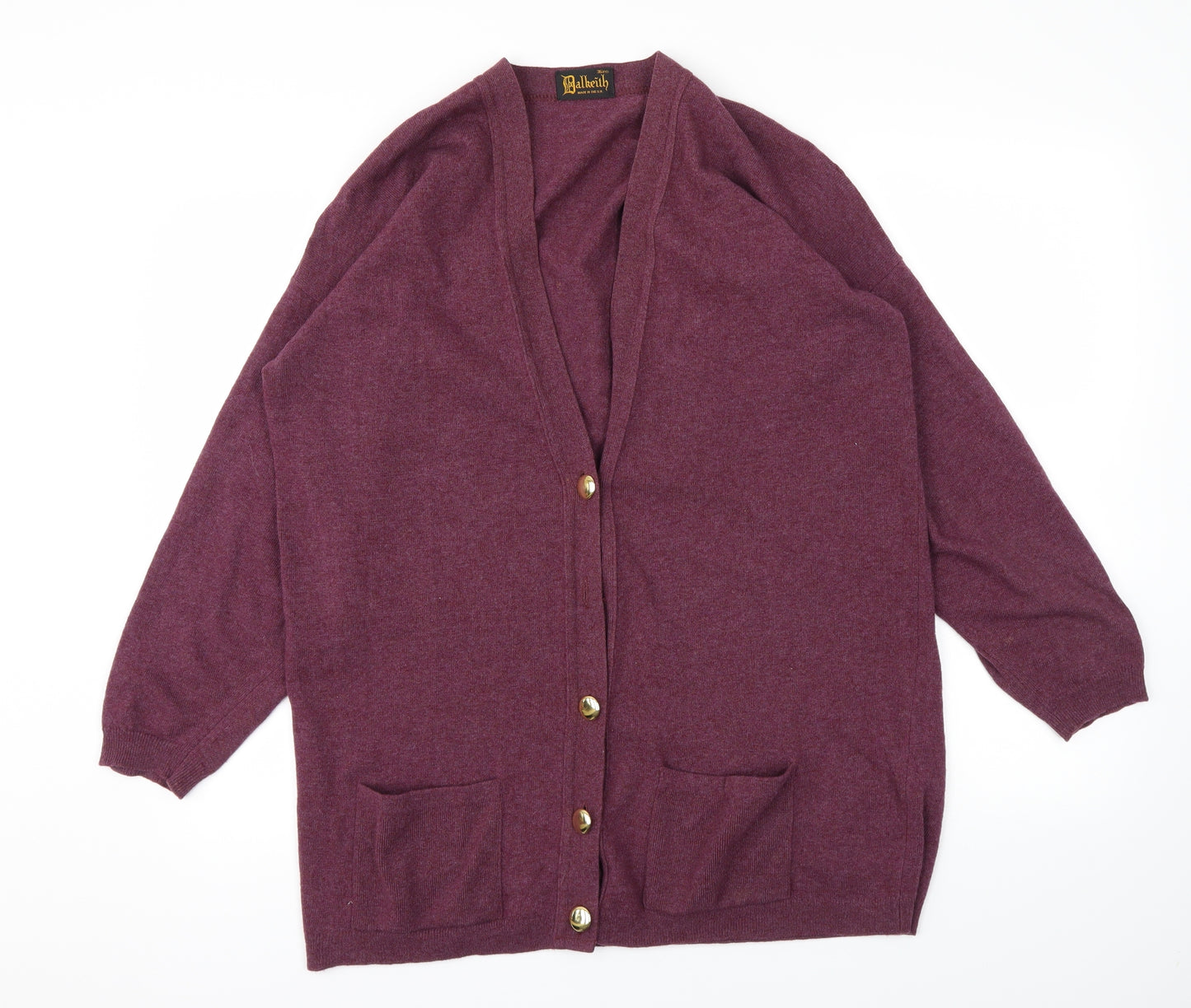 Dalkeith Womens Purple   Cardigan Jumper Size 36