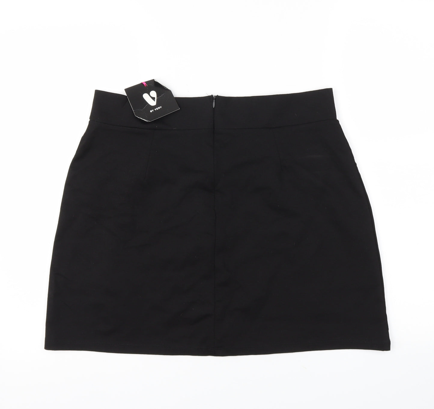 very  Womens Black   A-Line Skirt Size 14  - Stretch waistband