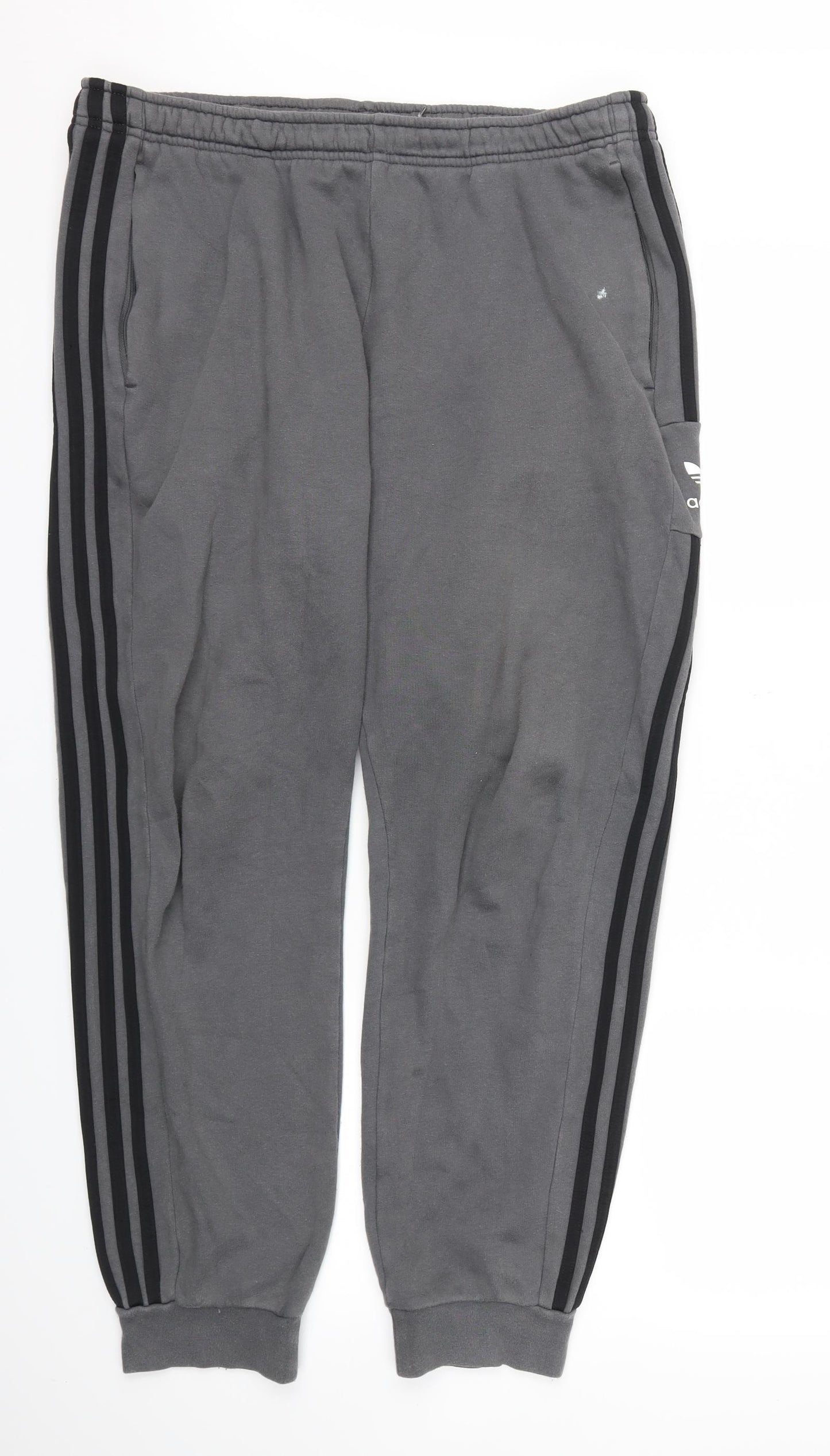 adidas Mens Grey   Jogger Trousers  L29 in - Stretch waistband