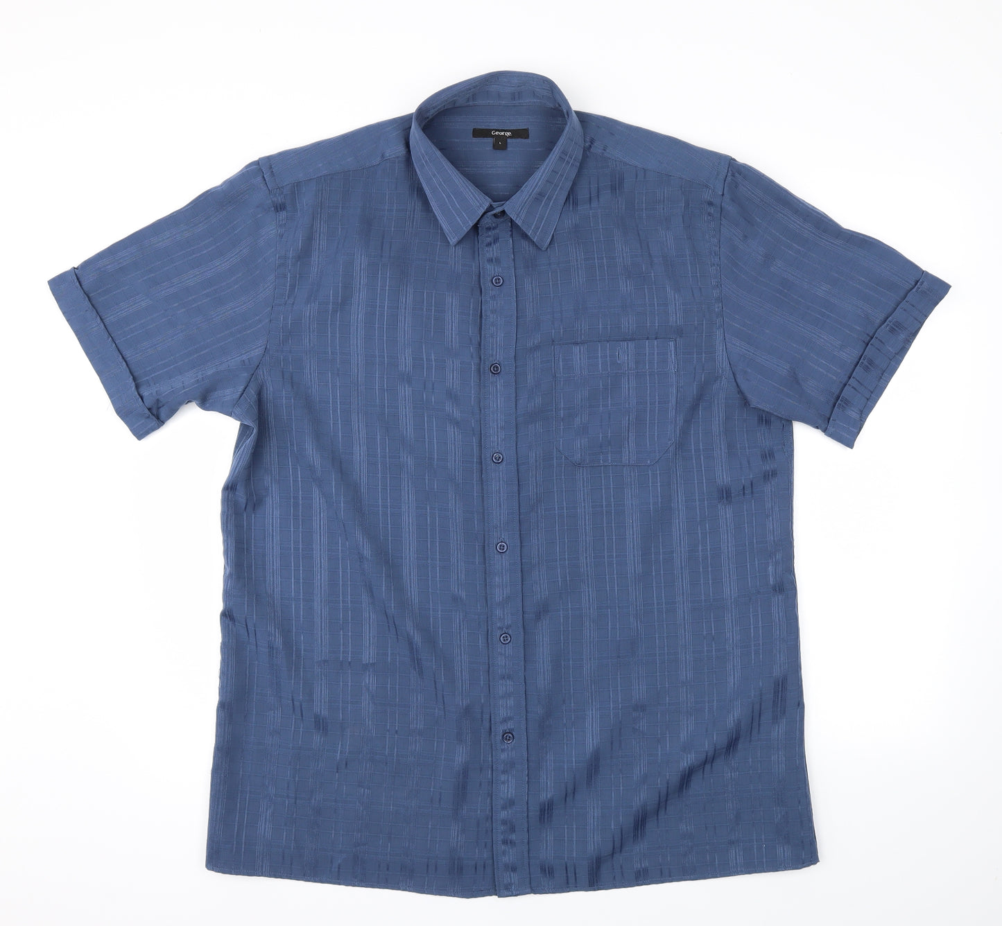 George Mens Blue    T-Shirt Size L