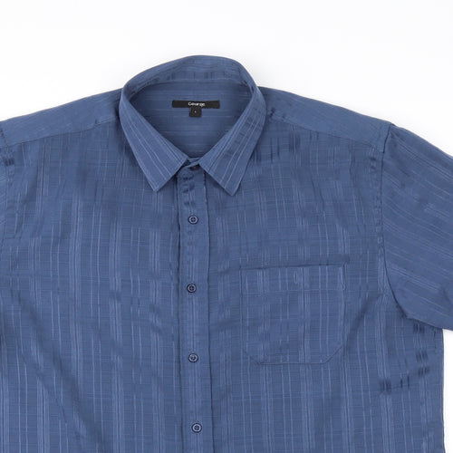George Mens Blue    T-Shirt Size L