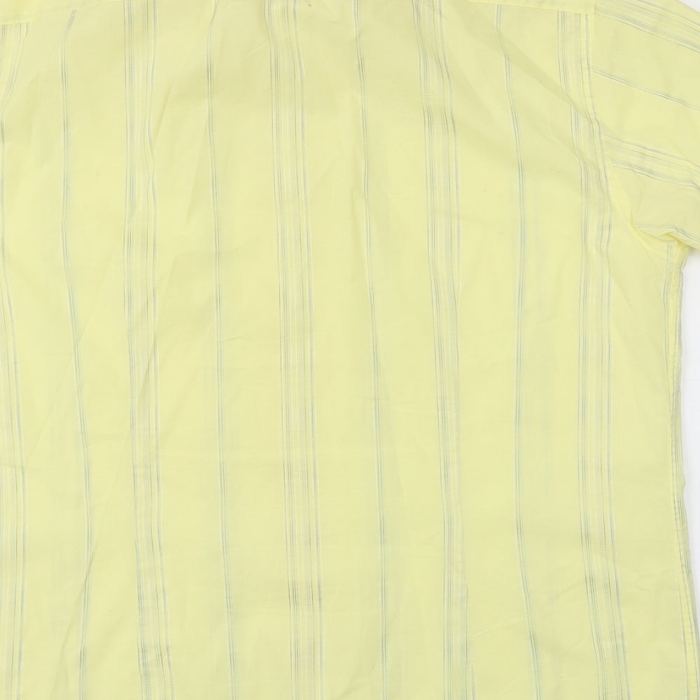 Ted Baker Mens Yellow Striped   T-Shirt Size L