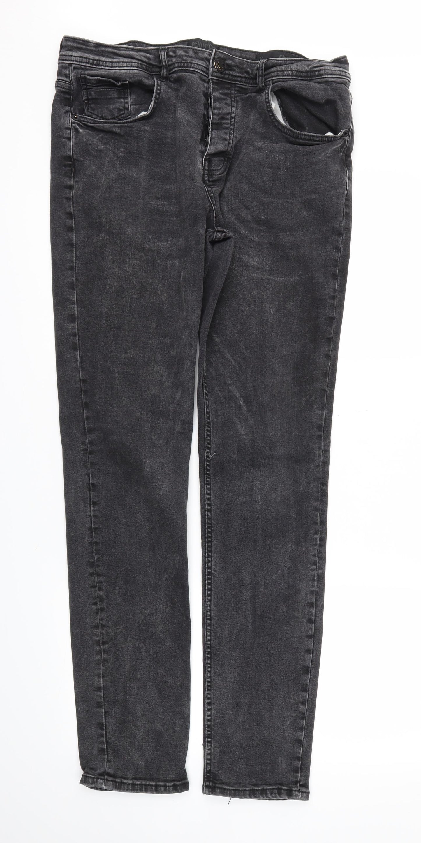 DENIM &CO  Mens Black   Skinny Jeans Size 36 L34 in