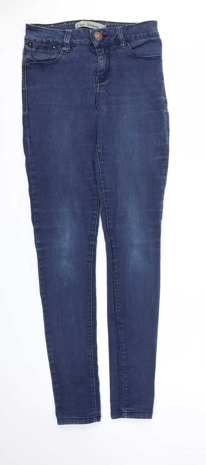 super skinny Womens Blue Skinny Jeans Size 8 L30 in