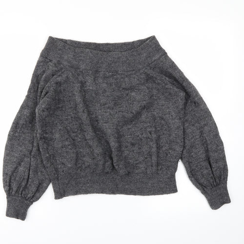 H&M Womens Grey   Pullover Jumper Size M