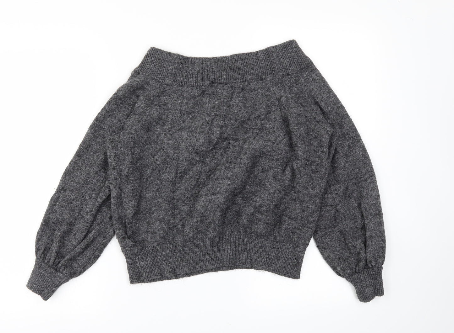 H&M Womens Grey   Pullover Jumper Size M