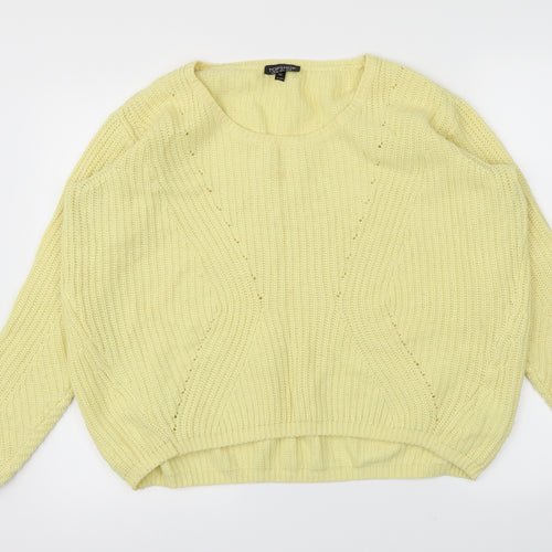 Topshop Womens Yellow   Pullover Jumper Size 10