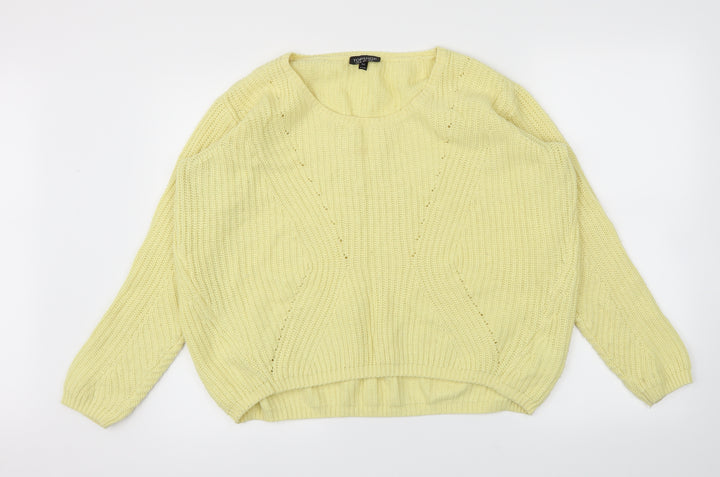 Topshop Womens Yellow   Pullover Jumper Size 10