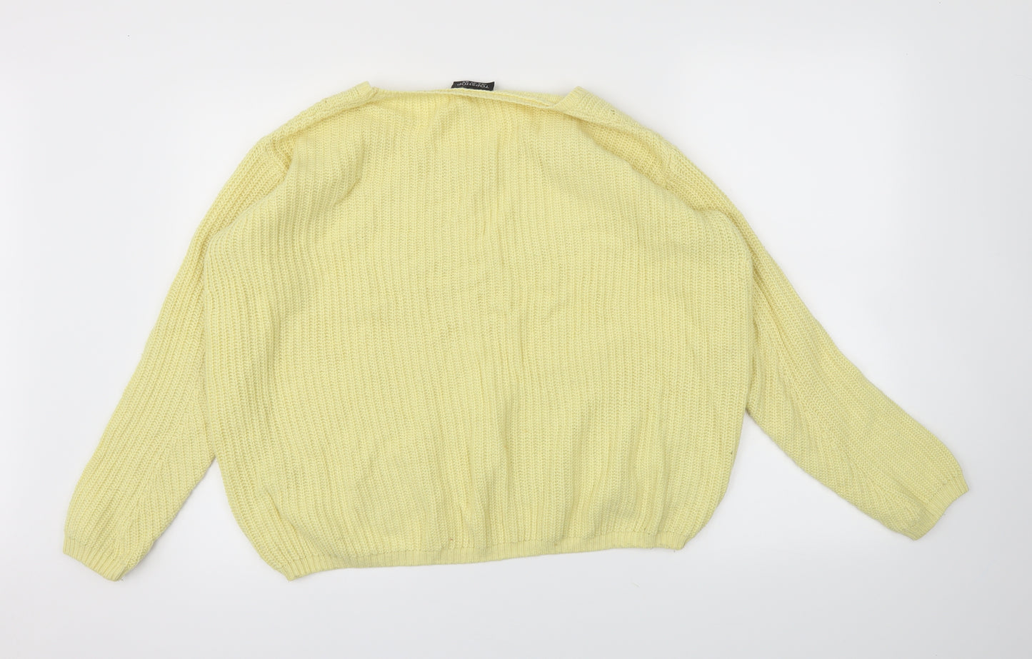 Topshop Womens Yellow   Pullover Jumper Size 10