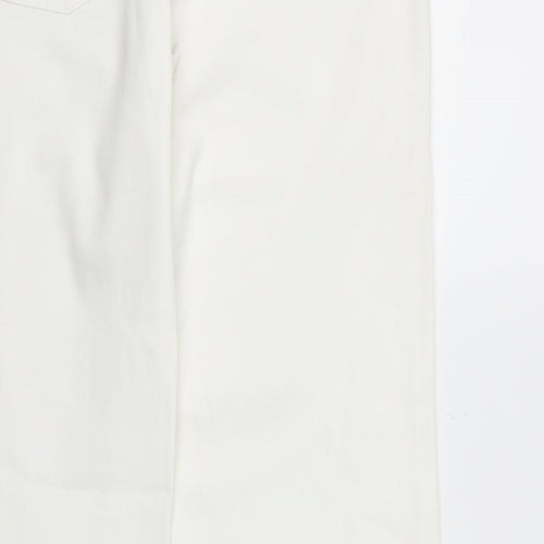Next  Womens White   Straight Jeans Size 14 L32 in