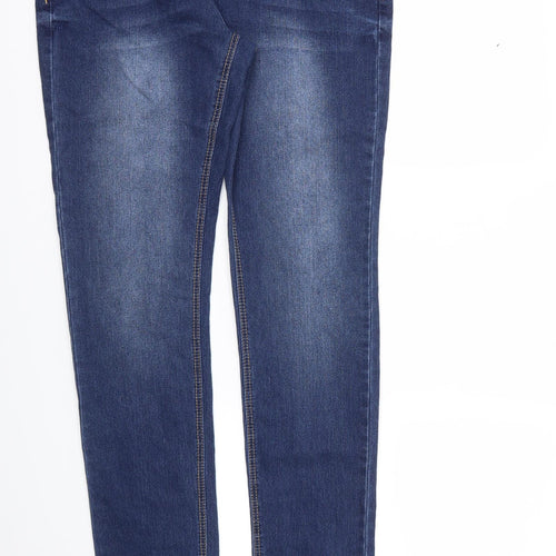 DENIM &CO  Womens Blue   Straight Jeans Size 14 L34 in