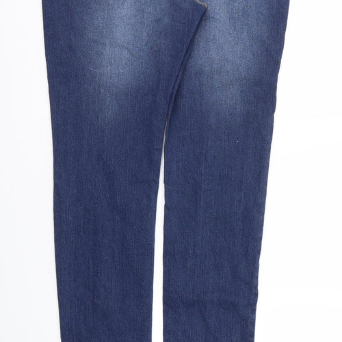 DENIM &CO  Womens Blue   Straight Jeans Size 14 L34 in