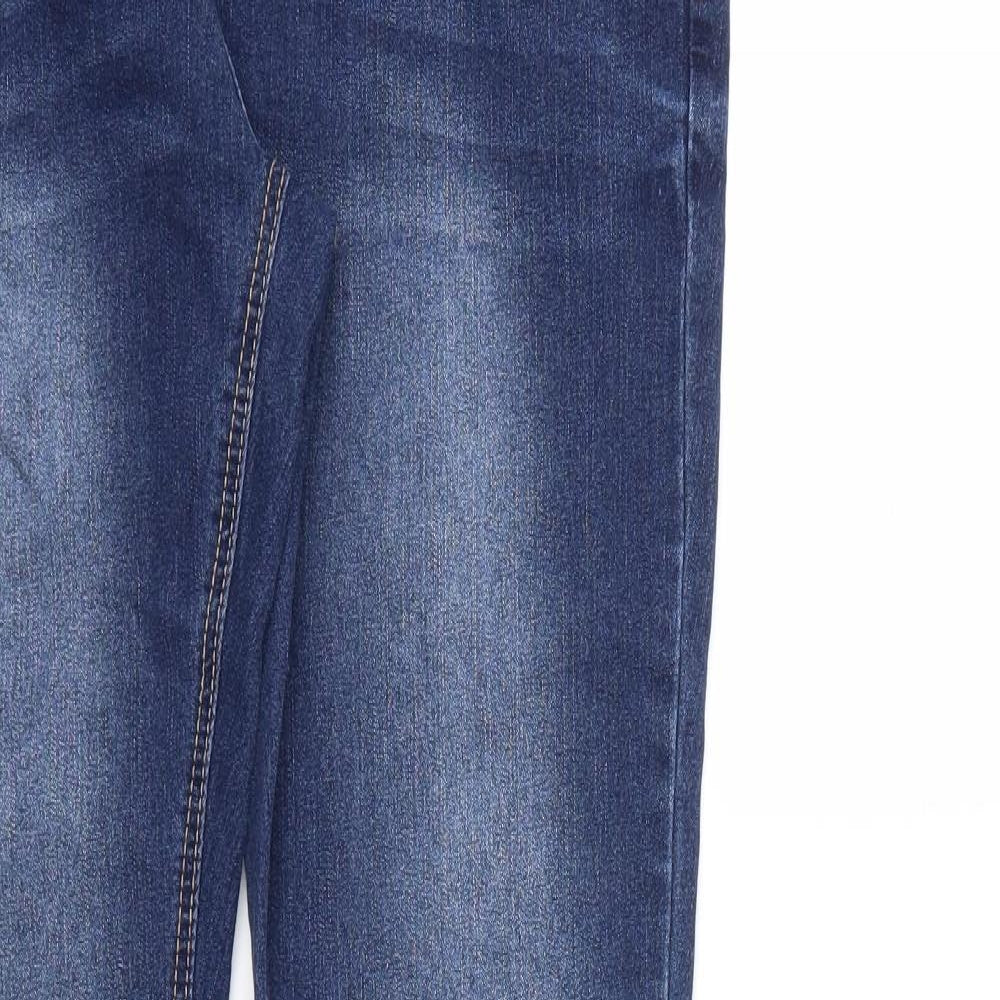 DENIM &CO  Womens Blue   Straight Jeans Size 14 L34 in