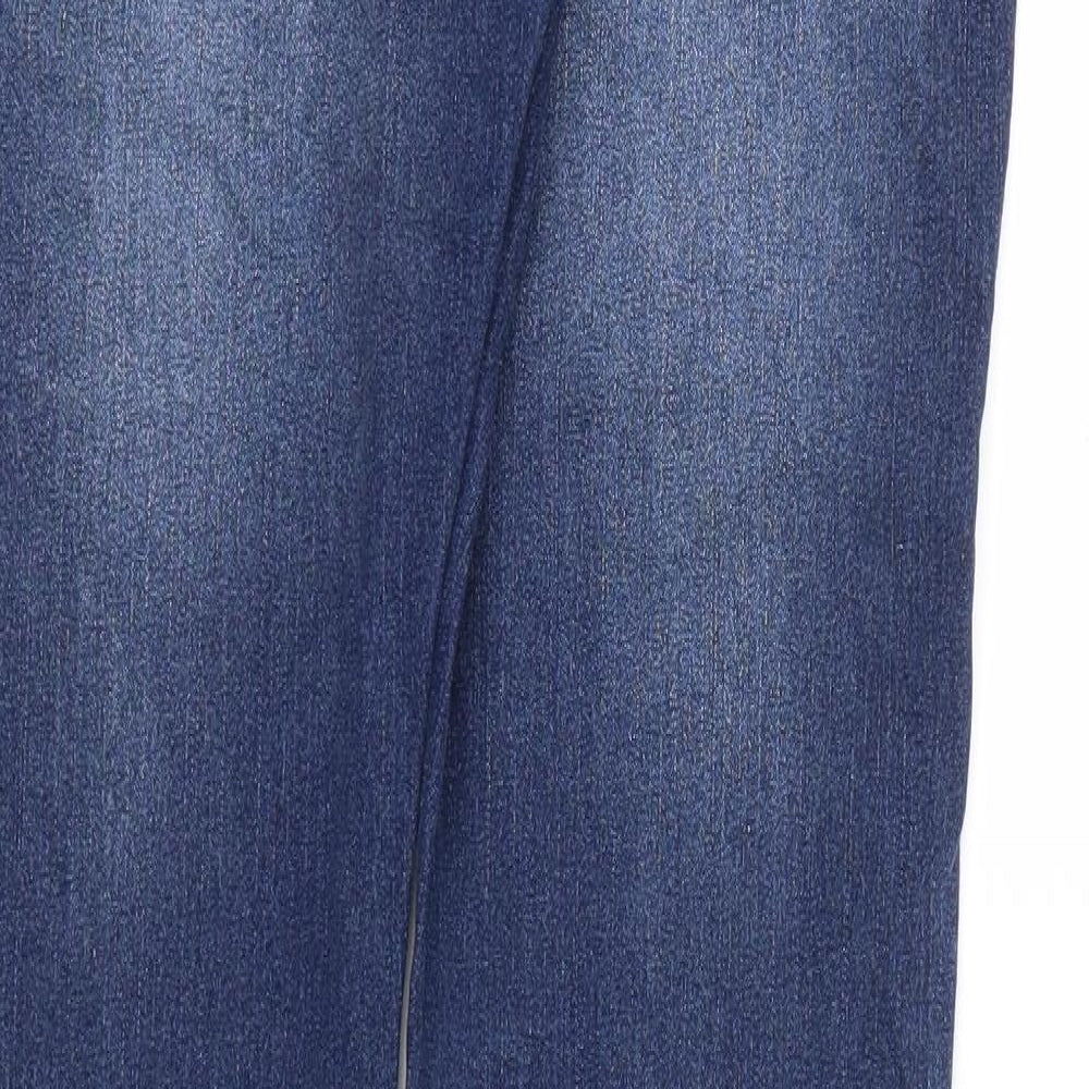 DENIM &CO  Womens Blue   Straight Jeans Size 14 L34 in