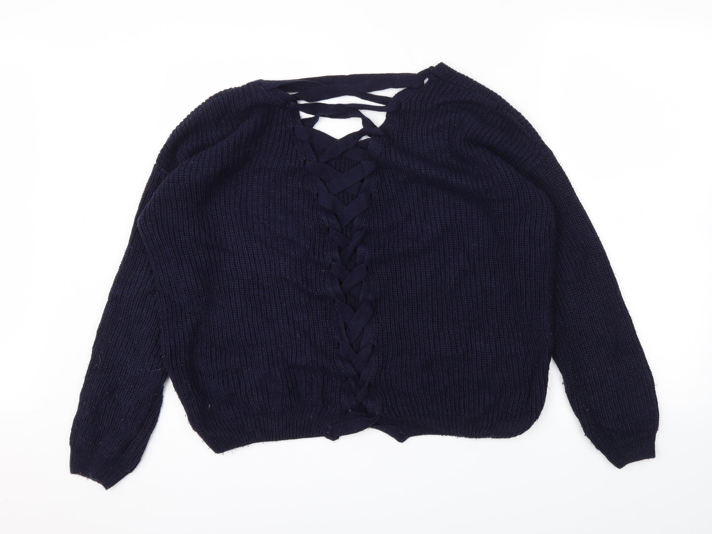 Miss Selfridge Womens Blue   Pullover Jumper Size 12