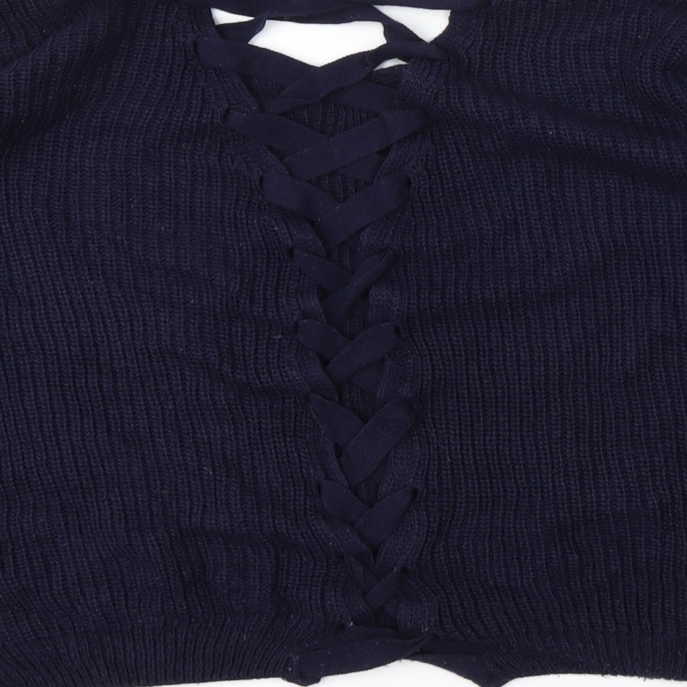 Miss Selfridge Womens Blue   Pullover Jumper Size 12