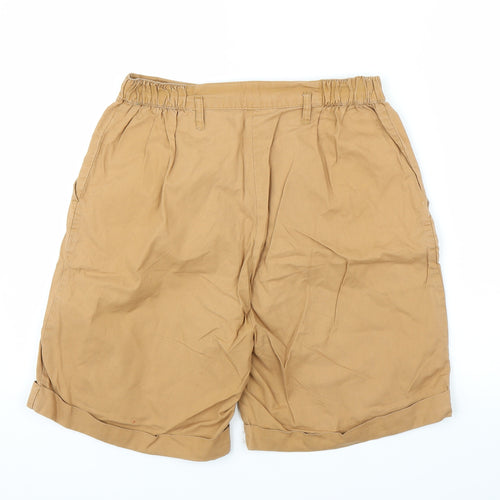 Preworn Womens Beige   Paperbag Shorts Size 14