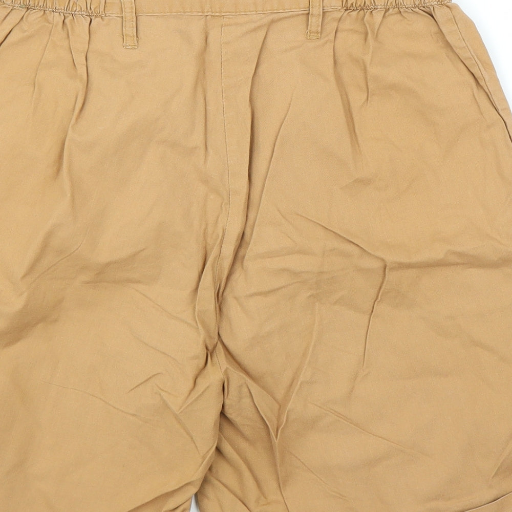 Preworn Womens Beige   Paperbag Shorts Size 14