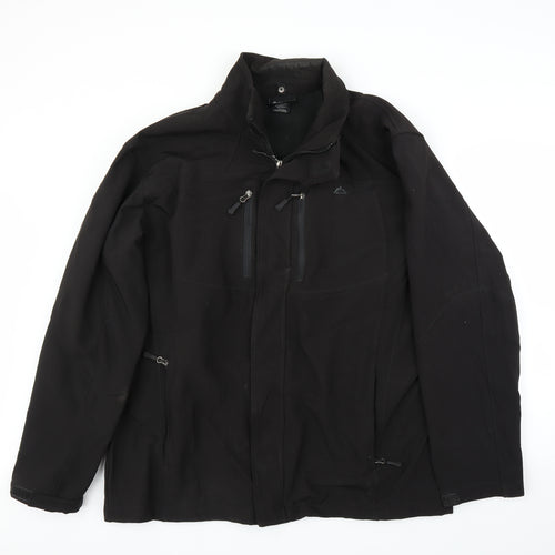 Snozu Mens Black   Windbreaker Coat Size XL