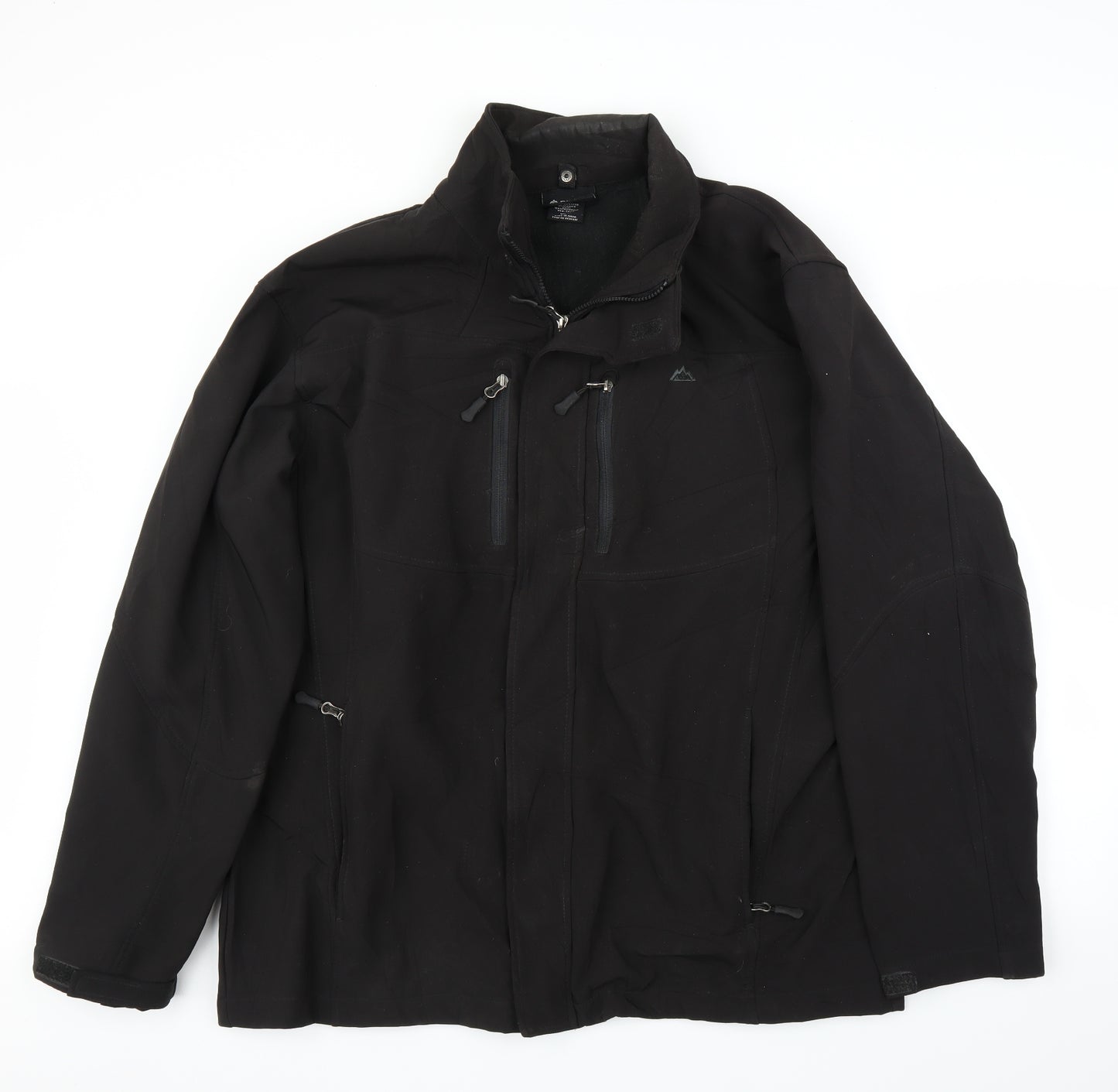 Snozu Mens Black   Windbreaker Coat Size XL