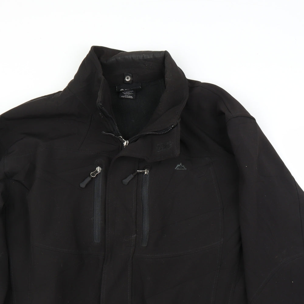 Snozu Mens Black   Windbreaker Coat Size XL