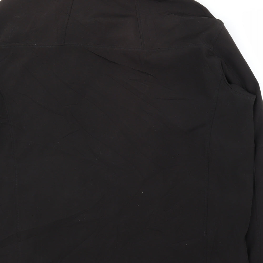 Snozu Mens Black   Windbreaker Coat Size XL
