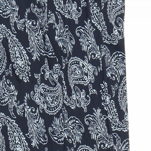 Preworn Womens Blue Paisley  Harem Trousers Size M L30 in