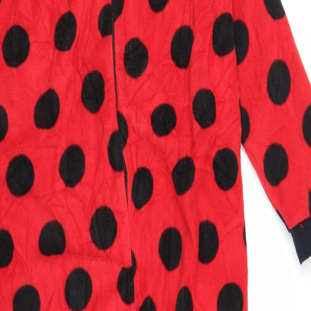 Primark Womens Red Polka Dot  Chemise One Piece Size 8  - Ladybird Onesie