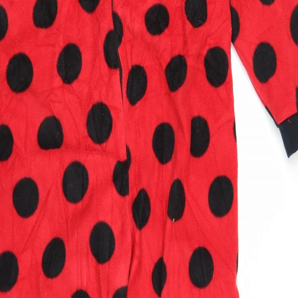 Primark Womens Red Polka Dot  Chemise One Piece Size 8  - Ladybird Onesie