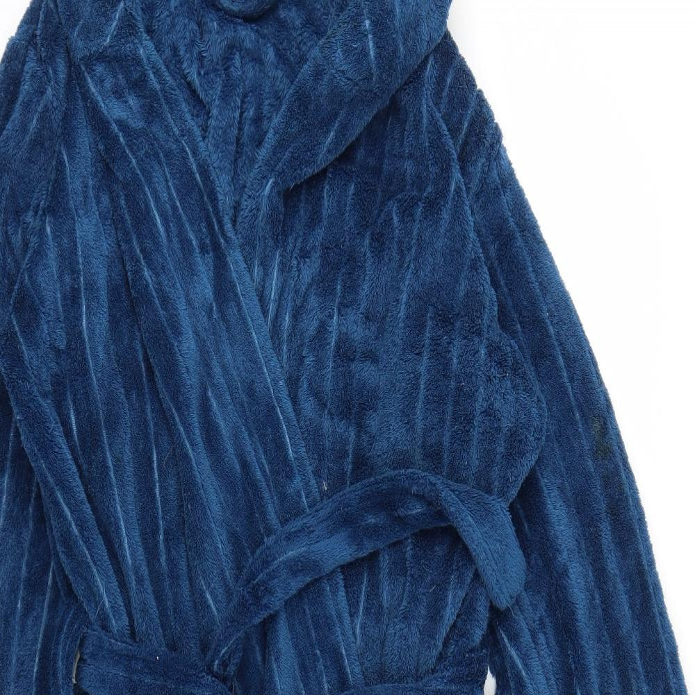 Damart Mens Blue Solid   Robe Size L