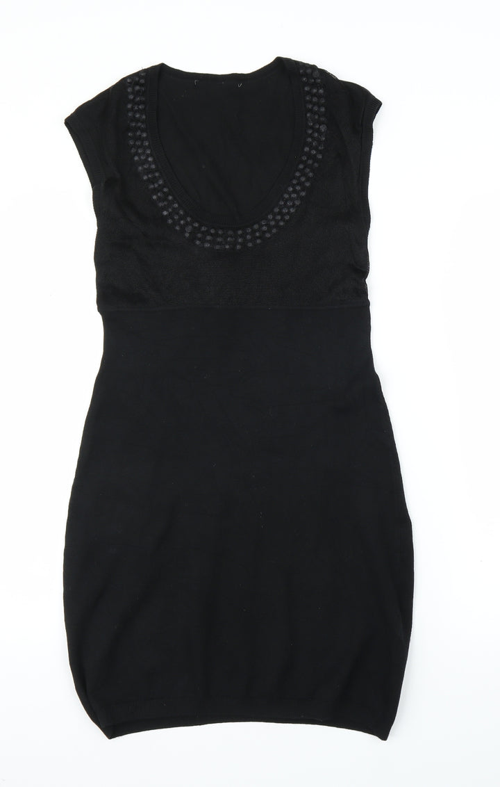 Preworn Womens Black   Sheath  Size M